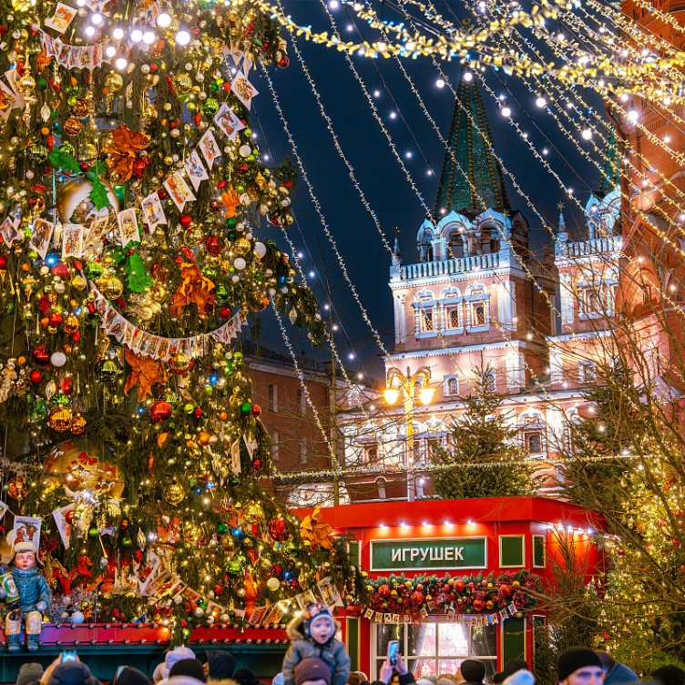 图片特辑：等待新年奇迹的莫斯科